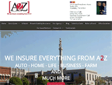 Tablet Screenshot of a2z-insurance.com